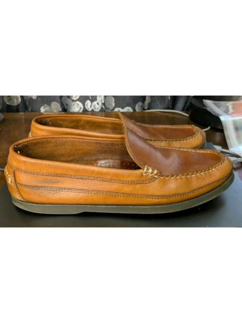 L.L. Bean Casco Bay Moc Loafers Brown Leather Slip On Casual Shoes Mens Sz 11 D